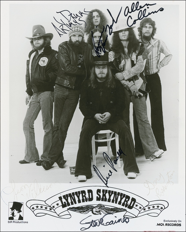 Lot 802 Lynyrd Skynyrd Signed Photograph