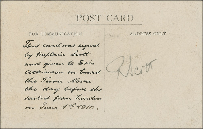 Lot 310 Robert F. Scott Postcard