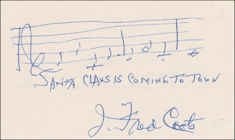 Lot 716 J. Fred Coots: His yuletide hit