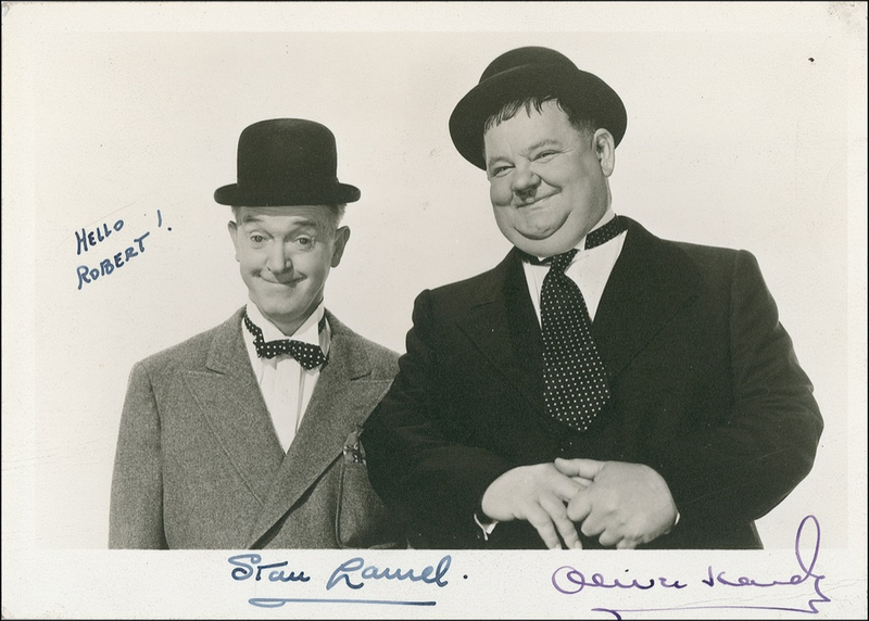 Lot 1188 Laurel and Hardy Signed Photograph
