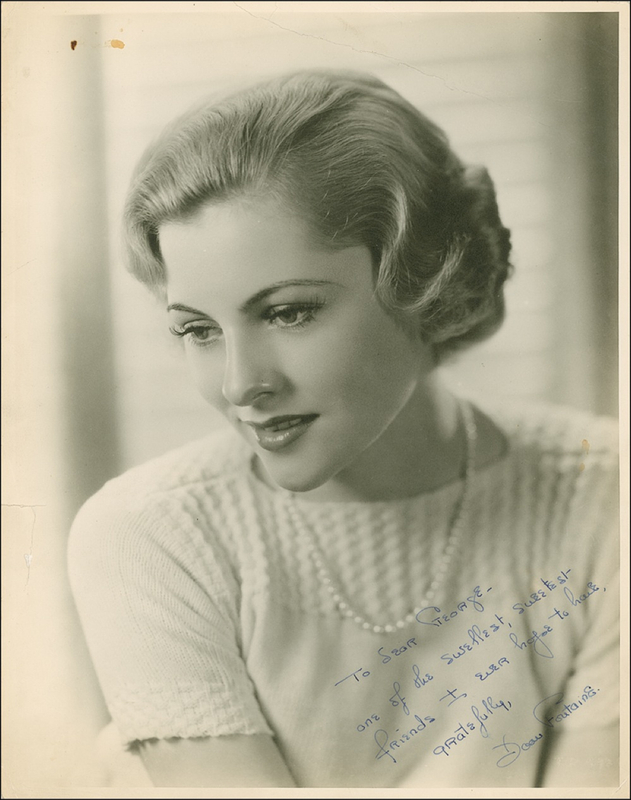 Lot 1087 Joan Fontaine Signed Photograph