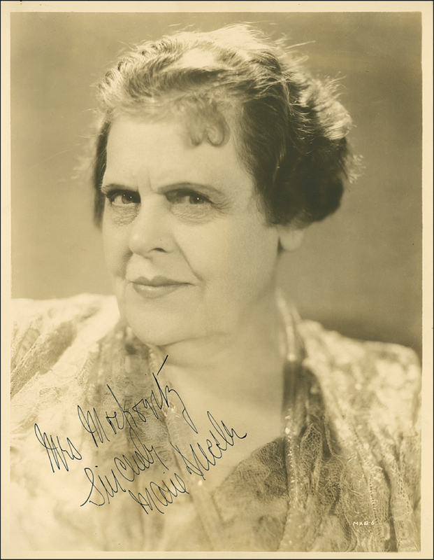 Lot 1063 Marie Dressler Signed Photograph