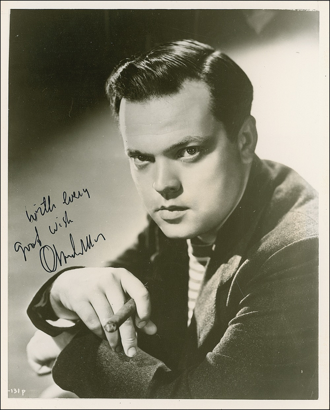 Lot 1398 Orson Welles Signed Photograph
