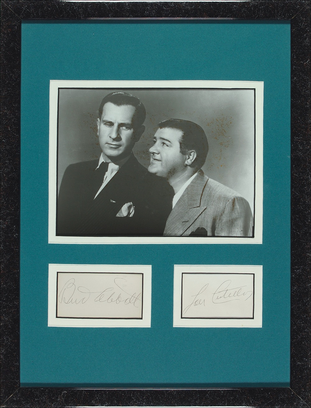 Lot 934 Abbott and Costello Signature