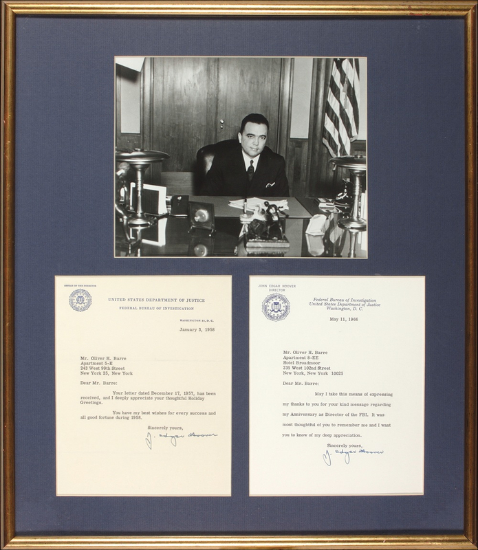 Lot 250 J. Edgar Hoover Group Lot