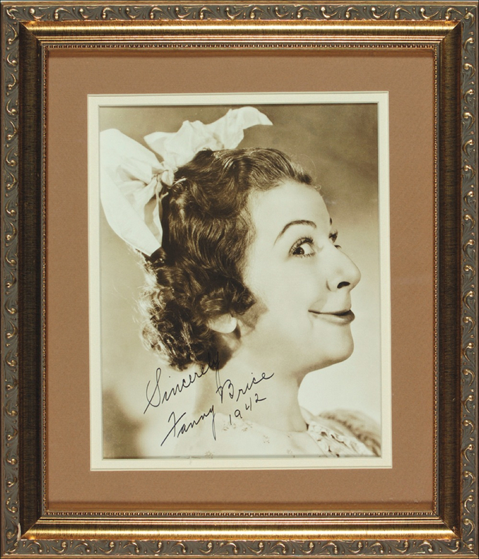 Lot 1000 Fanny Brice Signed Photograph