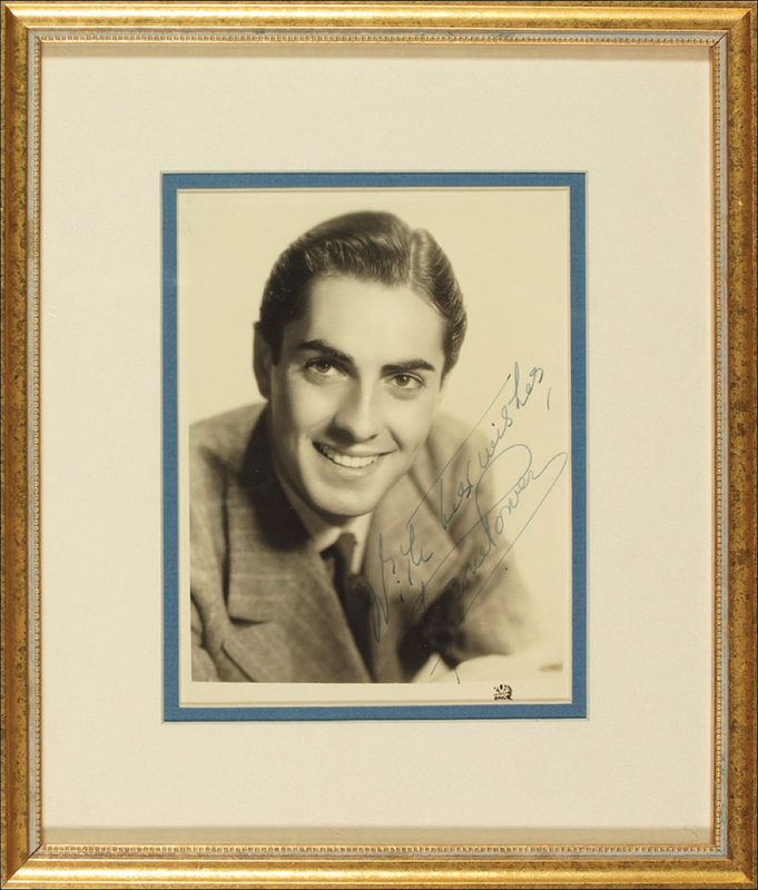 Lot 1274 Tyrone Power Signed Photograph