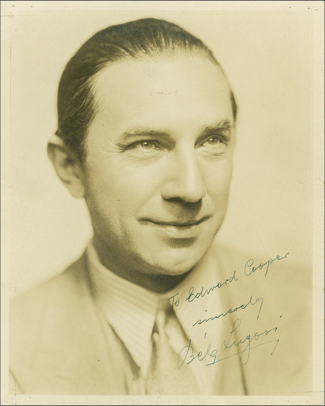 Lot 1206 Béla Lugosi Signed Photograph