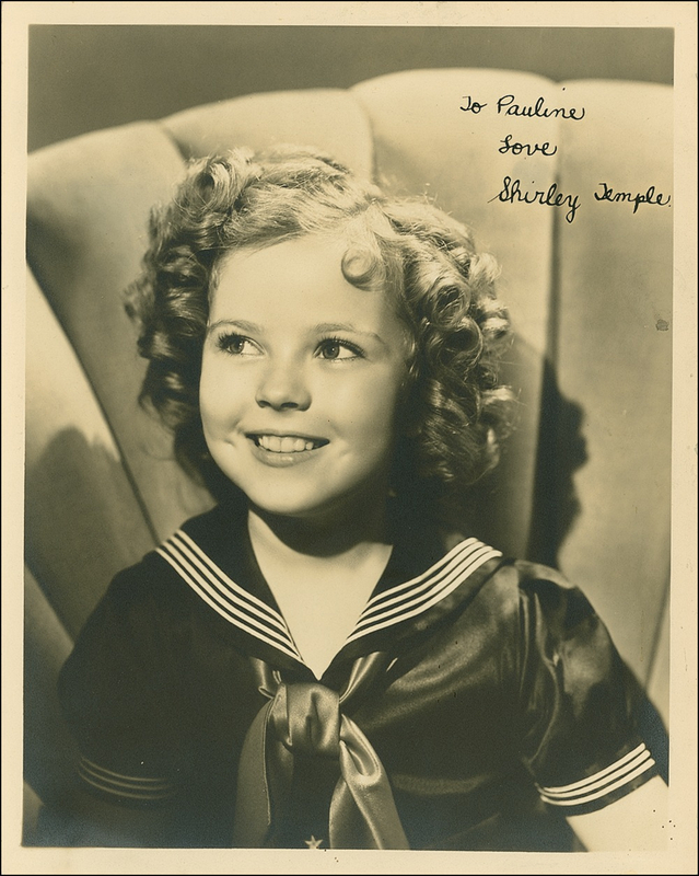 Lot 1365 Shirley Temple Signed Photograph