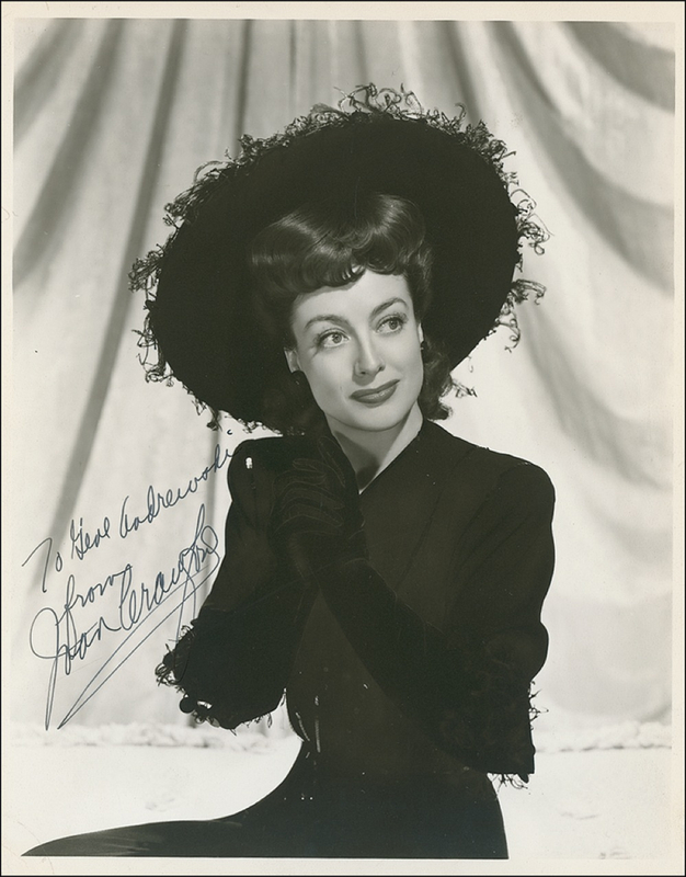 Lot 1035 Joan Crawford Signed Photograph