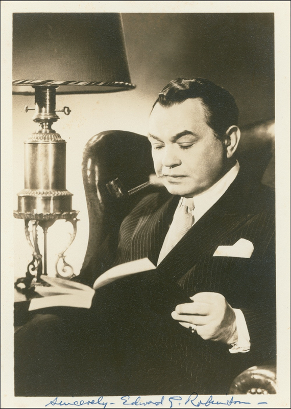 Lot 1300 Edward G. Robinson Signed Photograph