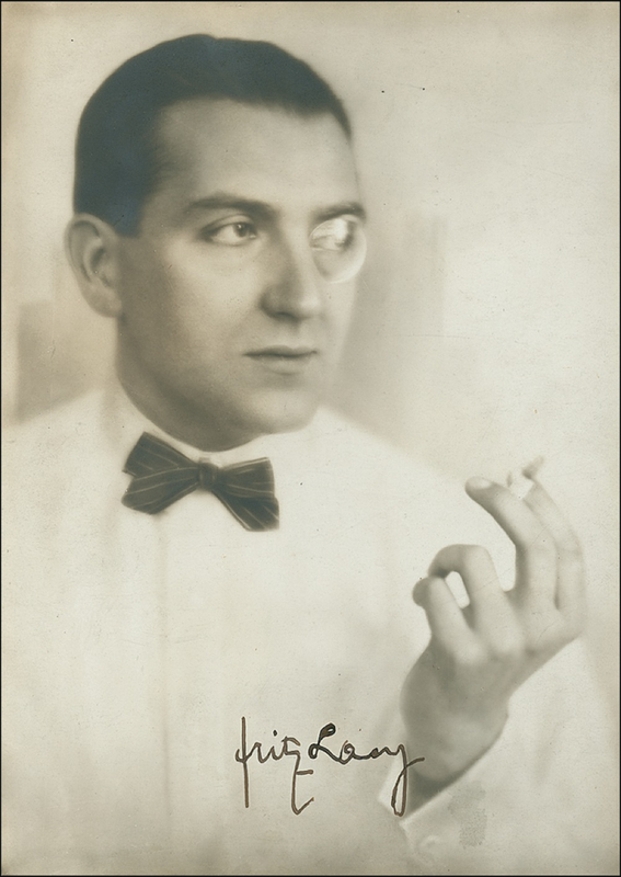 Lot 1185 Fritz Lang Signed Photograph