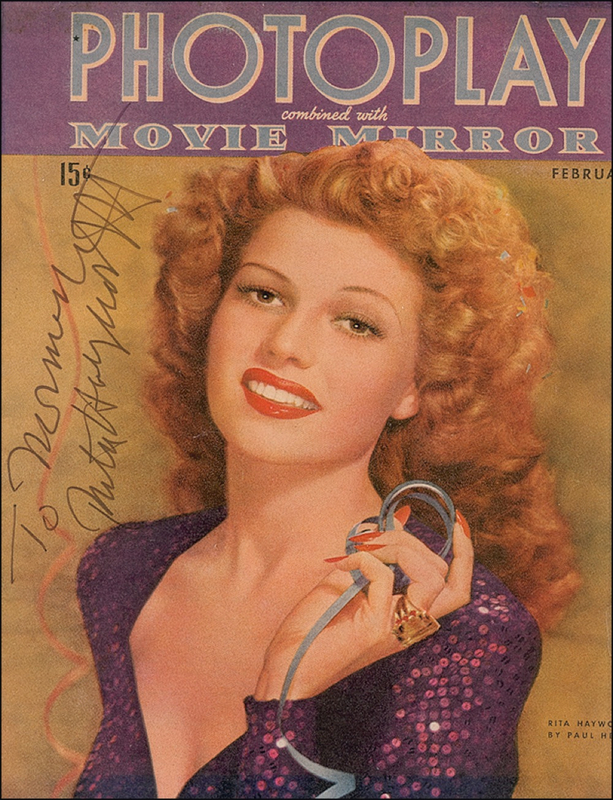 Lot 1128 Rita Hayworth Magazine Cover