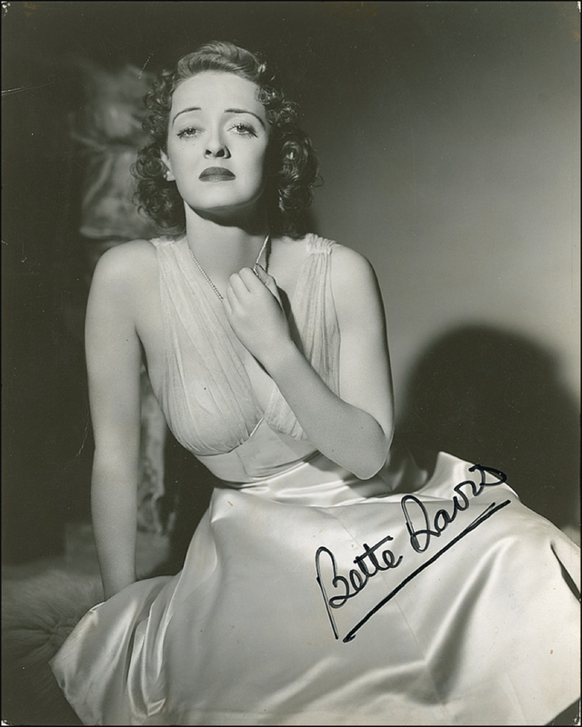 Lot 1046 Bette Davis Signed Photograph
