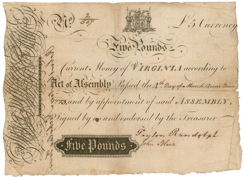 Lot 174 John Blair Currency