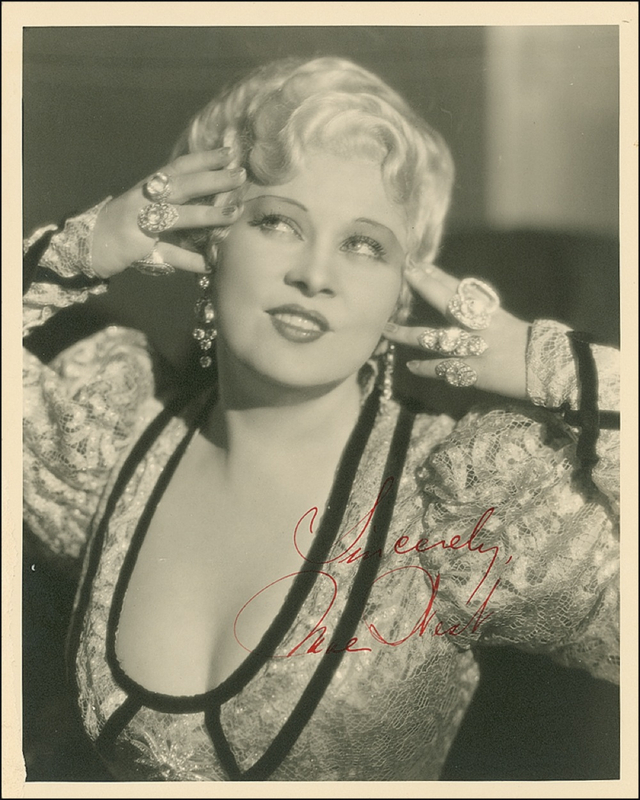 Lot 1399 Mae West Signed Photograph