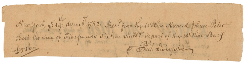 Lot 201 Declaration of Independence: Philip Livi Signed Document