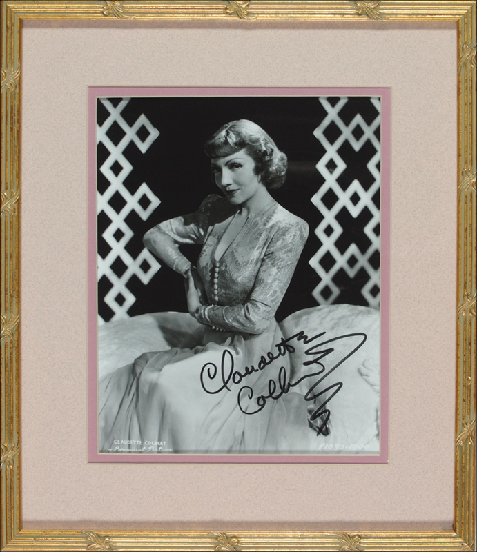 Lot 1027 Claudette Colbert Signed Photograph