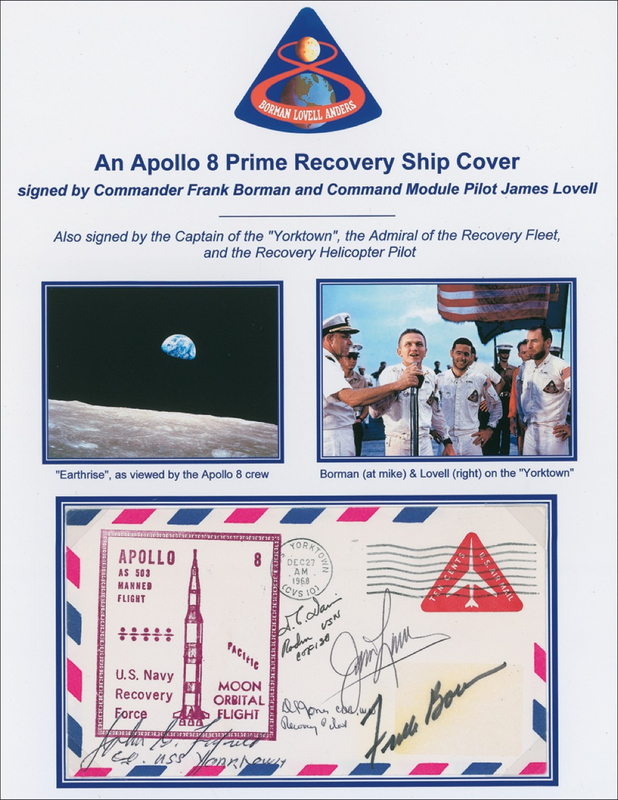 Lot 402 Apollo 08 Commemorative Cover