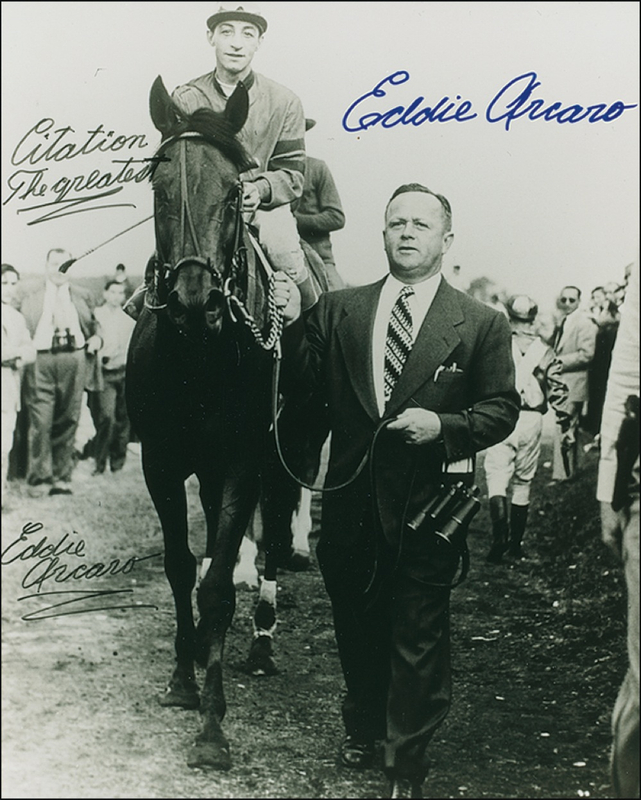 Lot 1498 Horse Racing: Eddie Arcaro Signed Photograph