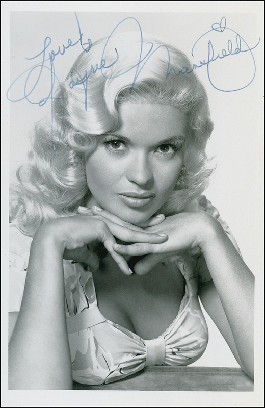 Lot 1215 Jayne Mansfield Signed Photograph