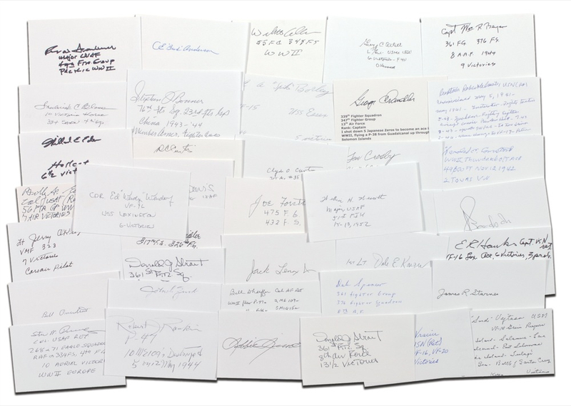 Lot 397 World War II Aces Group Lot