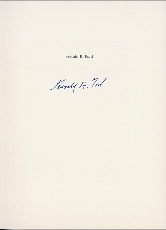 Lot 58 Gerald Ford Book