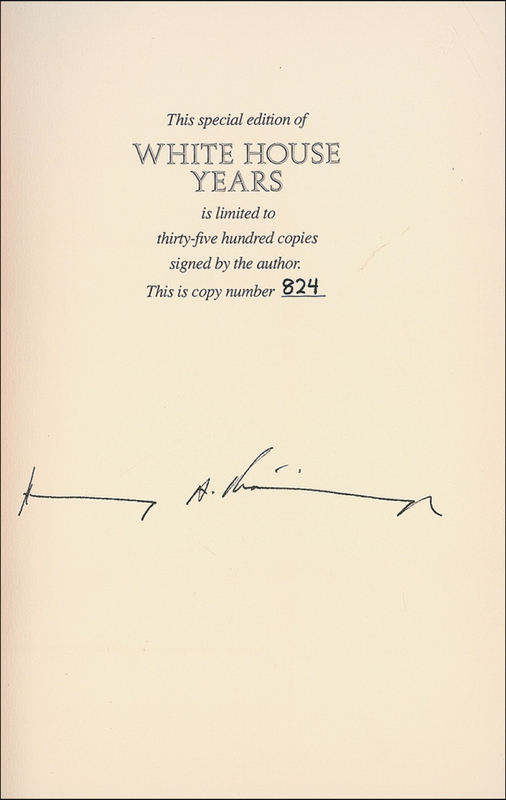 Lot 264 Henry Kissinger Book