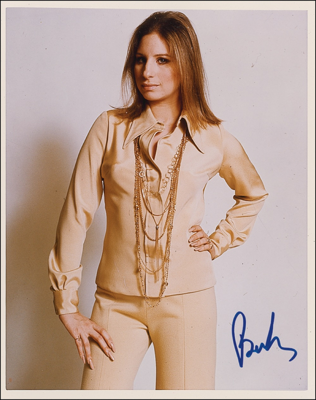 Lot 892 Barbra Streisand Signed Photograph