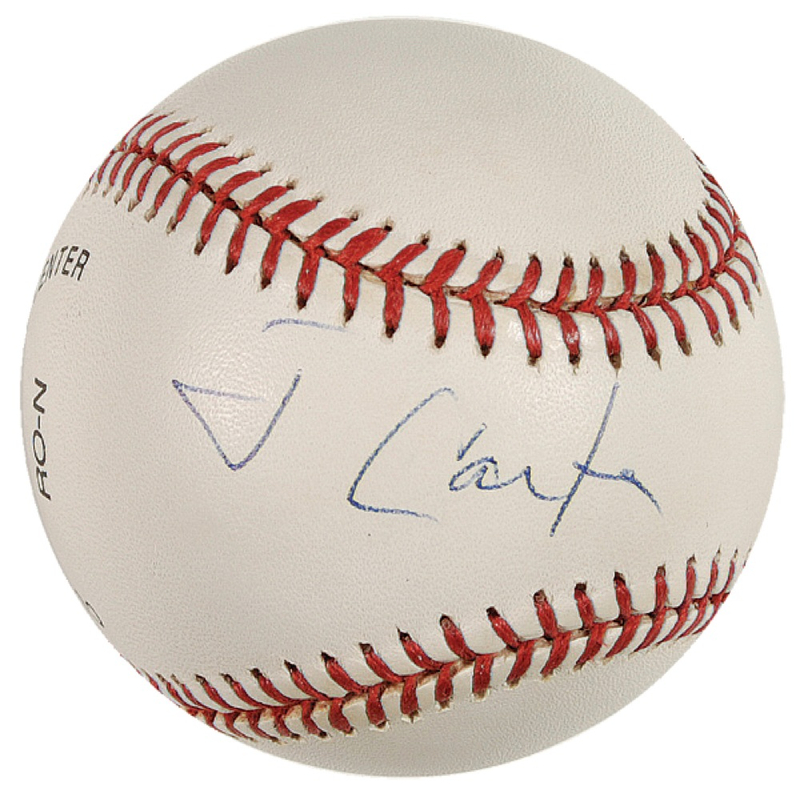 Lot 27 Jimmy Carter Baseball