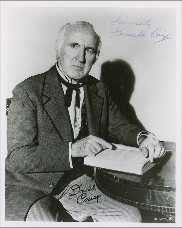 Lot 1039 Donald Crisp Signed Photograph