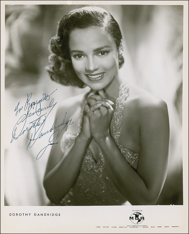 Lot 1042 Dorothy Dandridge Signed Photograph