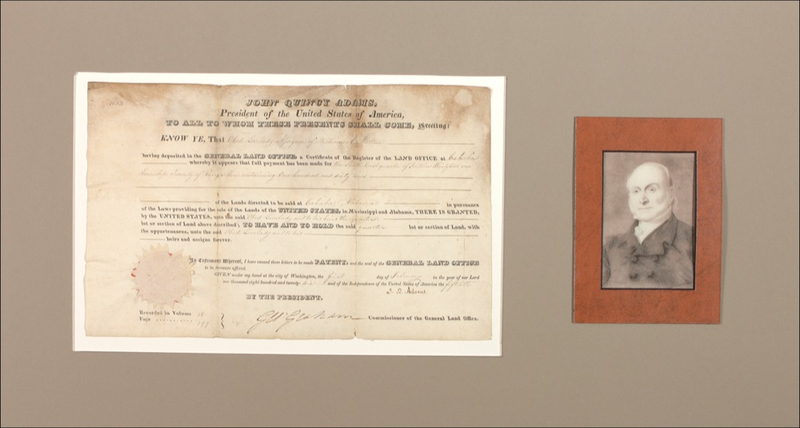 Lot 8 John Quincy Adams Signed Document
