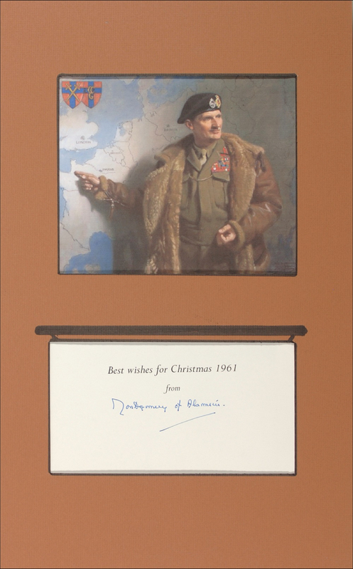 Lot 380 Montgomery of Alamein Christmas Card