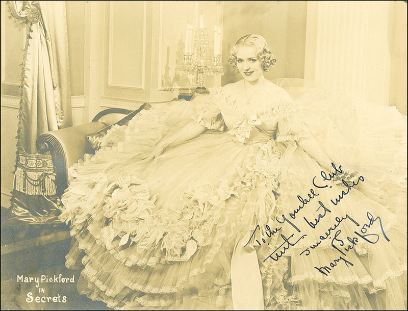 Lot 1266 Mary Pickford Signed Photograph