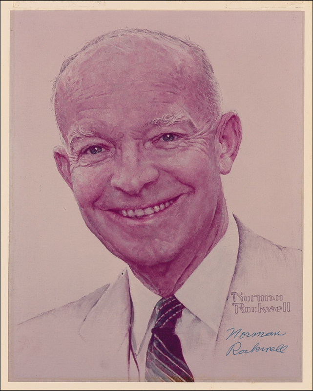 Lot 577 Norman Rockwell Signed Photograph