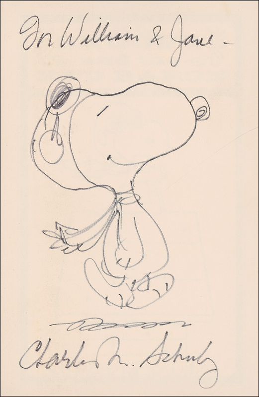 Lot 640 Charles Schulz: With a ?Flying Ace? sketch