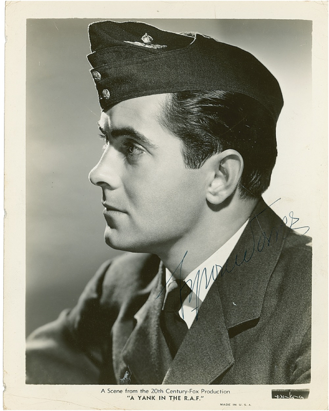 Lot 1276 Tyrone Power Signed Photograph