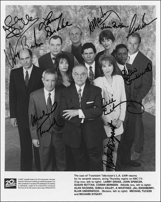 Lot 1179 L.A. Law Signed Photograph