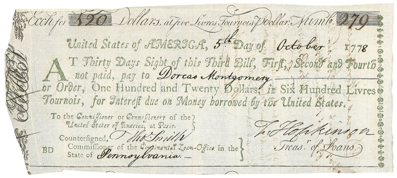 Lot 198 Declaration of Independence: Francis Hop Signed Document