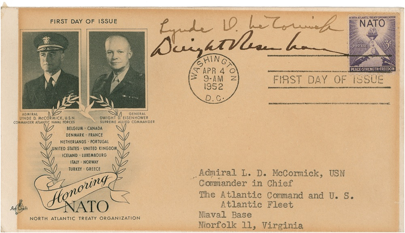 Lot 48 Dwight D. Eisenhower First Day Cover