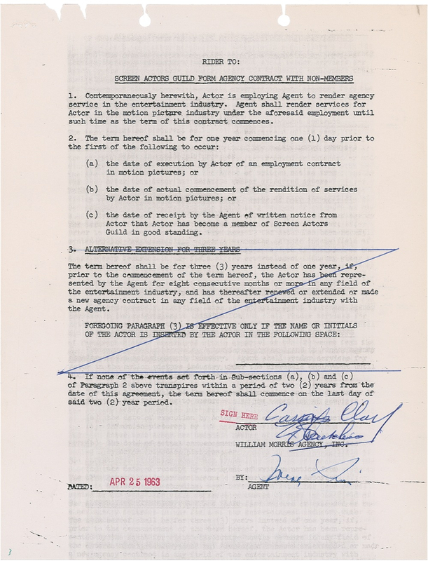 Lot 1422 Muhammad Ali: Early Cassius Clay document