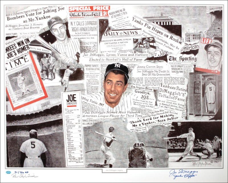 Lot 1465 Joe DiMaggio Print