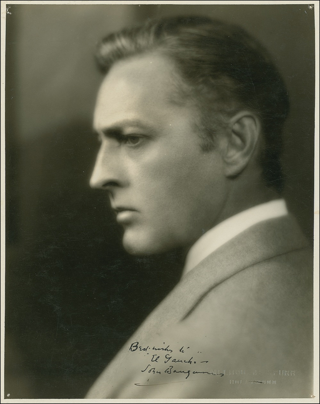 Lot 972 John Barrymore Signed Photograph