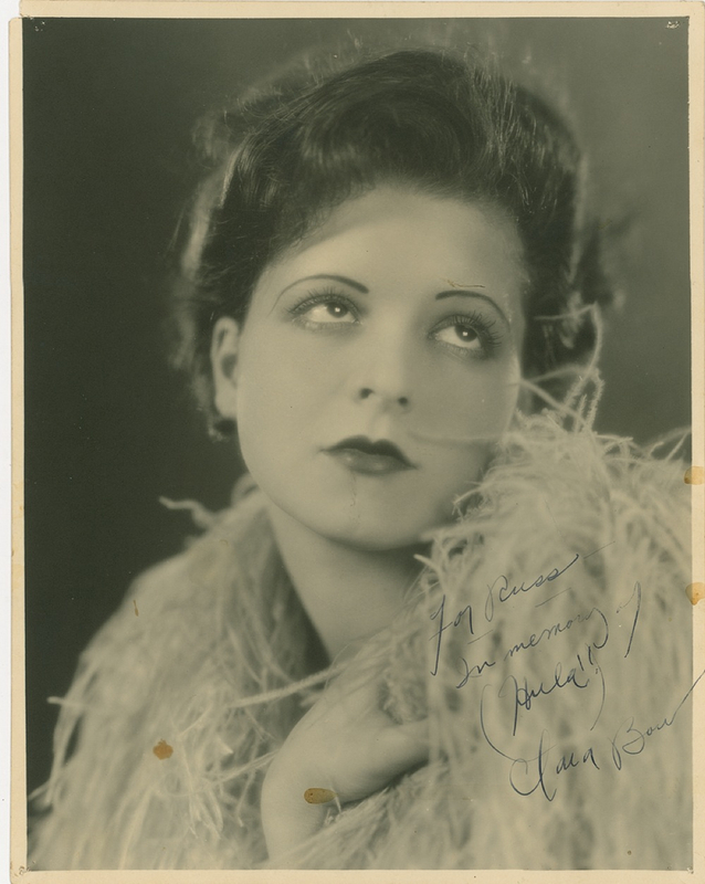 Lot 995 Clara Bow Signed Photograph