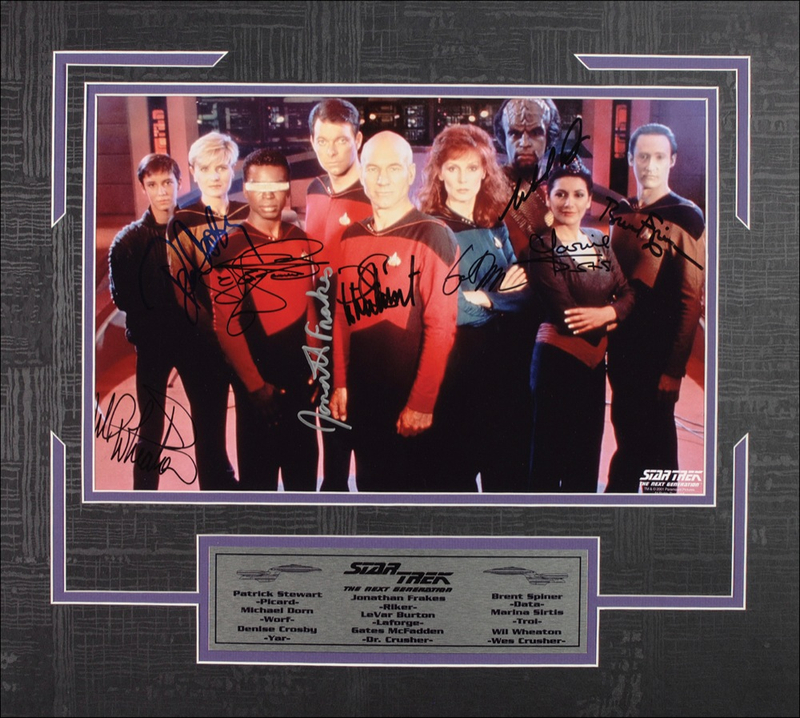 Lot 1341 Star Trek: The Next Generation Signed Photograph
