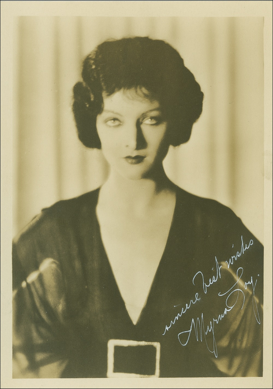 Lot 1205 Myrna Loy Signed Photograph