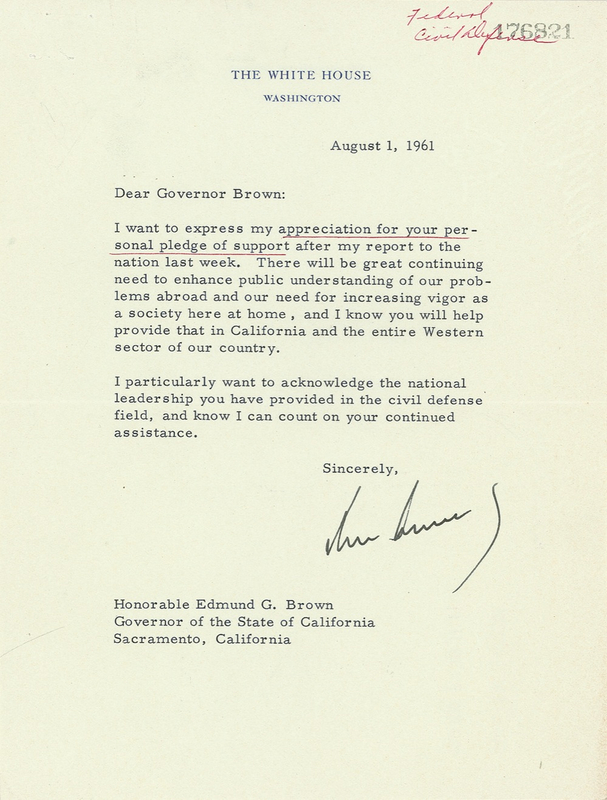 Lot 90 John F. Kennedy: ?Our need for increasing vigor as a society here at home?
