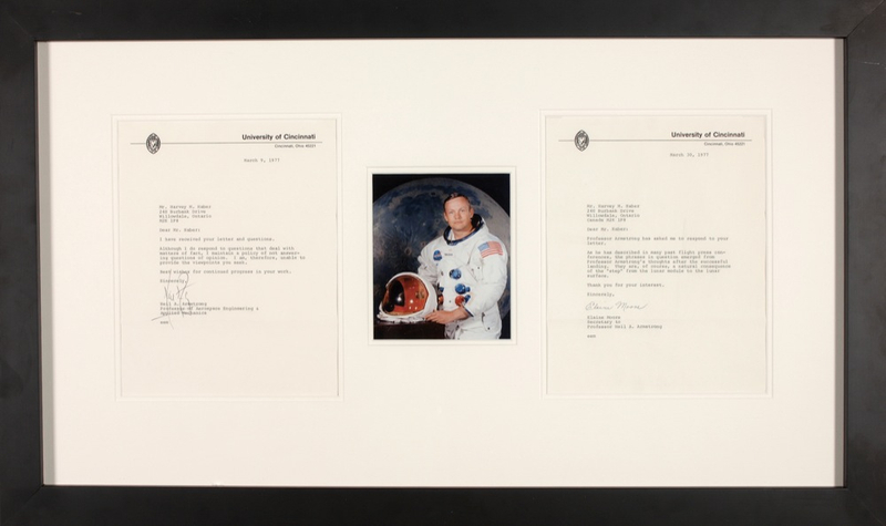 Lot 423 Neil Armstrong: ?I maintain a policy of not answering questions of opinion?