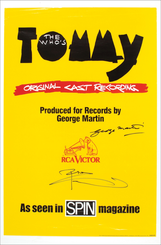 Lot 914 The Who: Pete Townshend and George Martin Poster